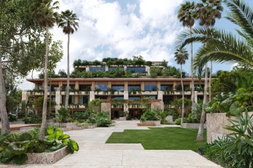 Ziggurat-View-from-Kirk-Munroe-Park-looking-towards-Residential-Building